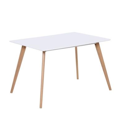 China MDF modern white matte paint top dining table for sale for sale