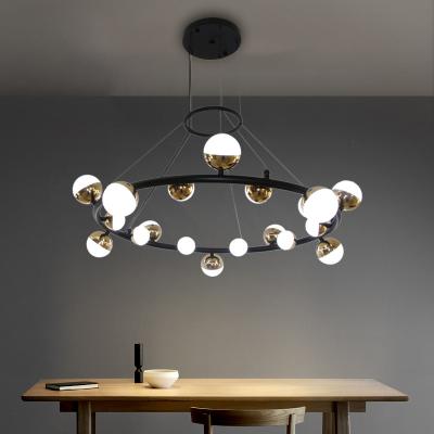 China 2020 Indoor Residential Simple Style Delicate Modern Aluminum Hotel Home Led Pendant Light for sale