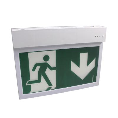 China Hot Selling Emergency Safety Emergency Exit Fire Exit Sign Plastic Fire Exit Sign Emergency Light for sale