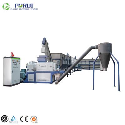 China PP Woven Bag Plastic Bag Waste Film Sheets Recycling Washing Squeezing Machine Line Squeezing Granulator Machine for sale