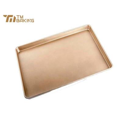 China Sustainable Size Custom Aluminum Perforated Tray Sheet Pan Bakery Food Display Baking Storage Tray Oven Tray For Sale for sale