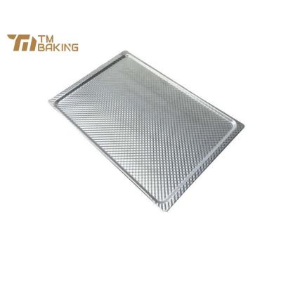 China Viable Aluminum Perforated Baking Pan Pan Oven Tray Food Dryer Pan Trays Bakery Biscuit Cookies for sale