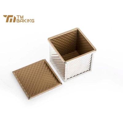 China Viable Aluminum Perforated Bread Pan Pullman Loaf Pan Toast Cube Baking Pan Baking Tin Mold With Lid Baking Tray for sale