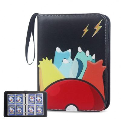 China New PU charizard collectible rated zipper 4 9 pockets 400 900 pokemon card holder album case collecting folder binders for sale