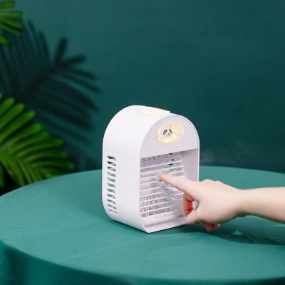 China Hotel Fashion Panda Air Cooler Rechargeable Mini Portable Table Circulation Power Water Cooling Fan Outdoor Humidifier Water Fan for sale