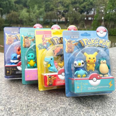 China Cartoon Toy New Push-Monday Figure Toys Different Styles Eraser Kawaii Figure Set Mini Doll Collection Toy Model Children Christmas Gifts for sale