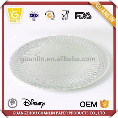 China Disposable Food Safe Different Shape Eco-friendly Wholesale Price Colorful Wrinkled Paper Plate for sale