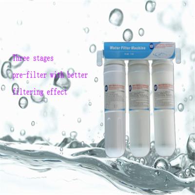 China Household Drinking Water Filtration 3 Stage Pre-Filter For Alkaline Water Ionizer Machine Use for sale