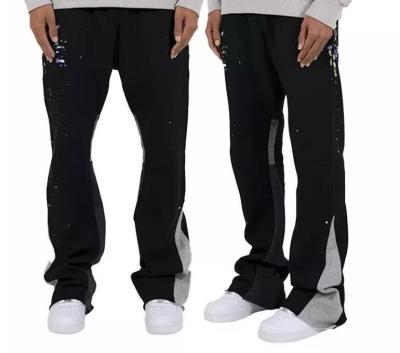 China best selling Anti-wrinkle casual joggers pants 100% cotton elastic waistband custom flared mens sport tracksuit for men for sale