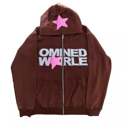 China Anti-Wrinkle Best Seller Customized French Terry Full Zip Up Hoodie Fleece Hoodies 3d Streetwear Fleece Zip Up Hoodie for sale