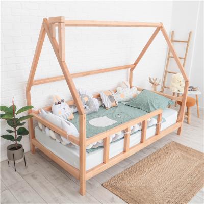 China Full Platform Montessori Modern Wooden Bed Kids Home for sale