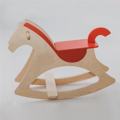 China Eco-Freindly Wooden Rocking Horse Baby Ride On Toys Rocking Animal for sale