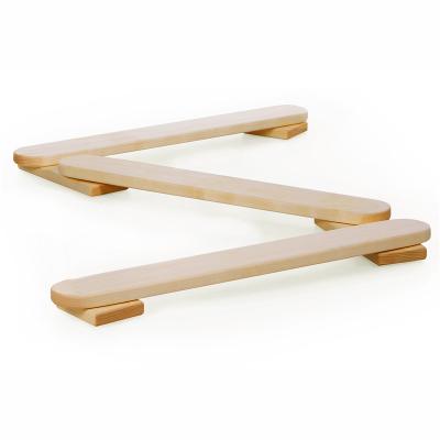 China Eco-Freindly Wooden Balance Beam Board Kids Set Of 4 Boards for sale