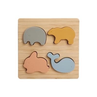 China Eco-Freindly Wooden Animal Plug-in Educational Advantage Intellectual Toys Toy Wooden Toys Montessori for sale