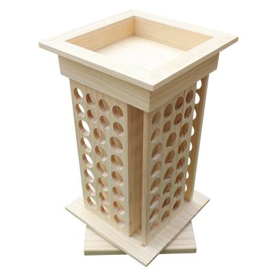 China Eco-friendly 104 Slots Wooden Display Rack Essential Oil Storing Classification Display Stand for sale