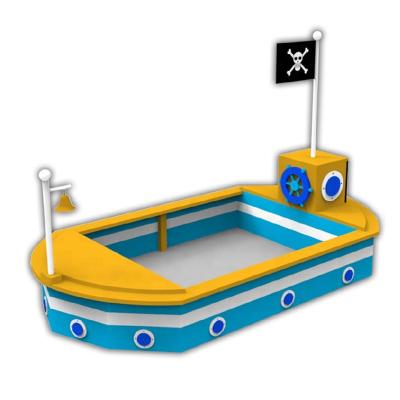 China Wholesale Easily Assembled Outdoor Wooden Sandbox Boat Kids Toys for sale