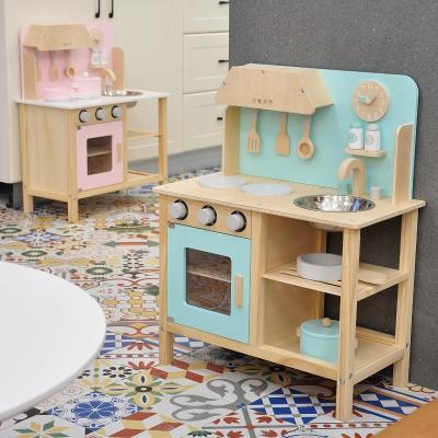 China Indoor/Outdoor Accept OEM Order Custom Kids Kitchen Accessories Pretend Cook Wooden Play Set Toy Kids Kitchen for sale