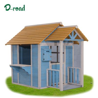 China Best Gift Outdoor Playground Garden Small Cabin Cheap Wooden Playhouse Easily Assembled Wendy Wood Outdoor for sale