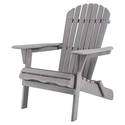 China Modern Outdoor Folding Garden Wooden Adirondack Chair Waterproof Patio Deck Folding Chair for sale