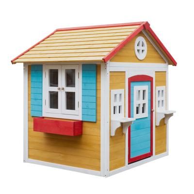 China Christmas Gift Outdoor Playground Small Cubby House Easily Assembled For Kids Wendy Wood Outdoor for sale