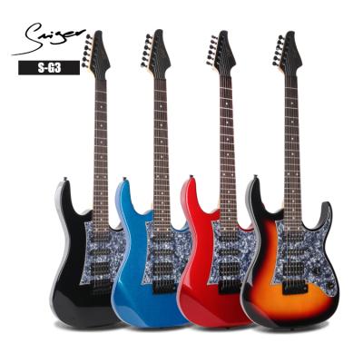 China Linden Wholesale Cheap Electric Guitar Guitar With OEM Brand Guitar for sale