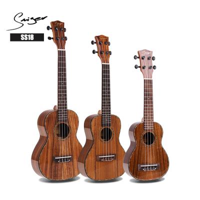 China Koa Stringed Instruments Factory Wholesale OEM Solid Ukulele All Wood Koa Ukulele Kit for sale