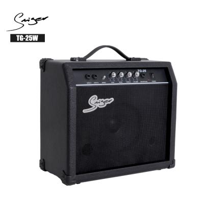 China Wholesale GUITAR Simger Musical Instruments Guitar Accessories 25 Watt Guitar Bass Amplifier for sale