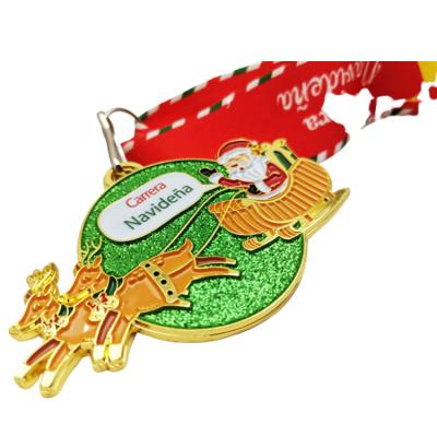 China Custom High Quality Christmas Day Gift Antique Medals China Anniversary Gold Medals For Remembrance for sale