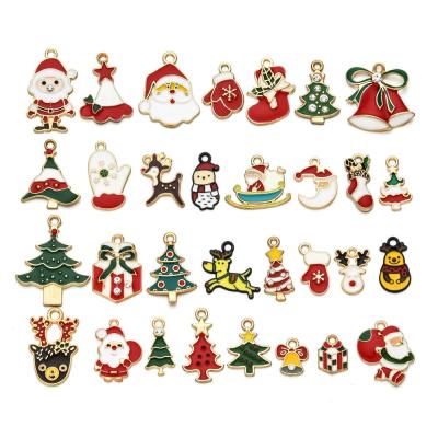 China Promotion/Gifts/Souvenir/Collection/Award Charms Mixed Metal Enamel Christmas Pendants For Bracelet Tree Decoration Kids Gift for sale