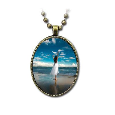 China China Amazon Unique Hot Sale Metal Necklace Jewelry Pendant Type Sublimation Blanks for sale