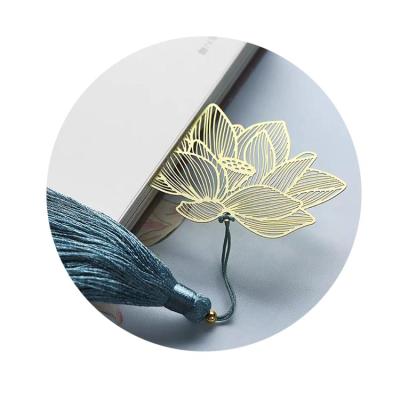 China Hot Sale China Metal Boomark Vintage Ginkgo Leaf Rib Bookmark for sale