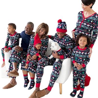 China Adults and kids QUICK DRY pajamas for holidays with long sleeves and pants to celebrate Christmas for sale