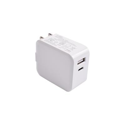 China 2Ports QC3.0 QC3.0 PD30W Mobile Phone Wall Mobile Phone Charger Travel 5V2.4A 9V3A USB Type-C Portable Home Charger For iPhone For HUAWEI à venda