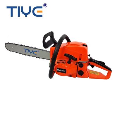 China Factory Price 2-Stroke 3.5hp 58cc Chainsaw Portable Wood Cutting Machine for sale