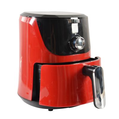 China Easy Operate Health Kitchen Electric Appliance Steam Hot Air Fryer Red Round With Overheat Protection for sale