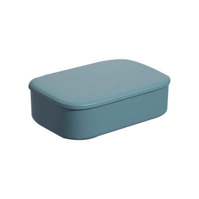 China Double Sided Desktop Cosmetics Classified Storage Household Salon Ending Plastic Storage Box With Cover for sale