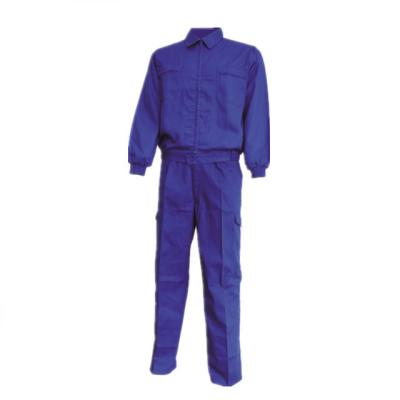 China Breathable High Quality Spanish Market Mens Summer Work Suit Blue Jacket&Pants for sale