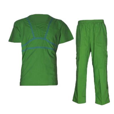 China Elastic Wrist And Leg Pockets Embroider Cheap Hospital Uniform China Factory Scubs for sale