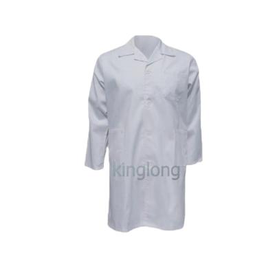 China Wholesale Washable Anti-Shrink Uniform Doctor Hospital White Coat for sale