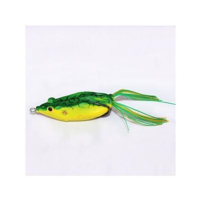 China Topwater Factory Price 14g Frog Bait Bass Wild Shad Plastic Bait Three Hook Animal Bait for sale