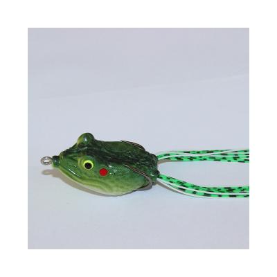 China Topwater direct selling soft frog bait artificial handmade bionic anchor hook frog bait three main bait for sale