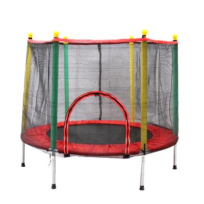 China With Jumping Trampoline Mini Indoor Child Fitness Trampoline Kids Gymnastics Protective Net Home Use for sale