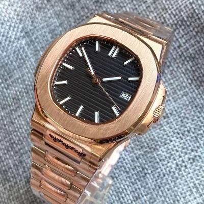 China Brand Mechanical Wristwatches Stainless Steel PT5000 Rose Gold Watch New Luxury Hand-wind Skeleton High Quality Men's Alarm Mechanical Wristwatches for sale