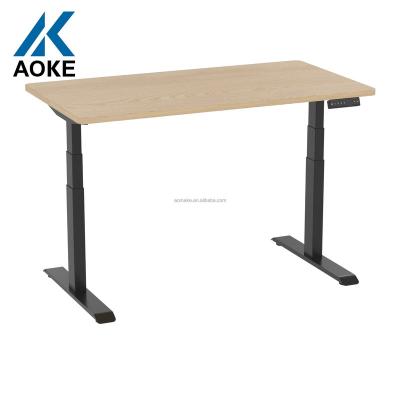 China Adjustable (height) new professional shelv office furniture two tier ergonomic motor adjustable standing desk for sale