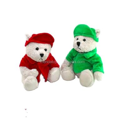 China Good Quality 20cm Soft Cute Custom Teddy Bear Plush Toy Teddy Stuffed Bear Toys With Shirt And Hat for sale