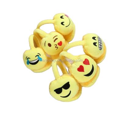 China Wholesale Soft Plush Emoji Shape Earmuff Multi-choice Stuffed Warm Warm Earmuff for sale