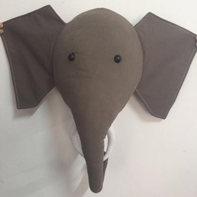 China BSCI Factory Wholesale 2021 New Soft Plush Hanging Animal Heads Toy Shop Decoration Toy for sale