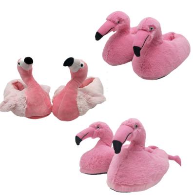 China Jiangsu Funny Factory Fashion CIA Plush Slippers High Quality Cheap Flamingo Indoor for sale