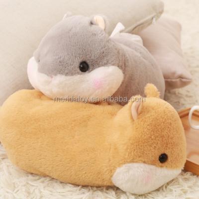 China Cute Cartoon Retangular Hamster Plush Animal Car Tissue Box Holder for sale