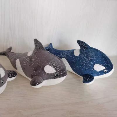 China BSCI Factory New Blue Sea Animals Custom Design Stuffed Cartoon Plush Shark Whale Toy for sale